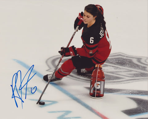 REBECCA JOHNSTON SIGNED TEAM CANADA 8X10 PHOTO