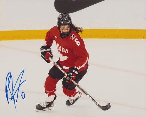 REBECCA JOHNSTON SIGNED TEAM CANADA 8X10 PHOTO 3