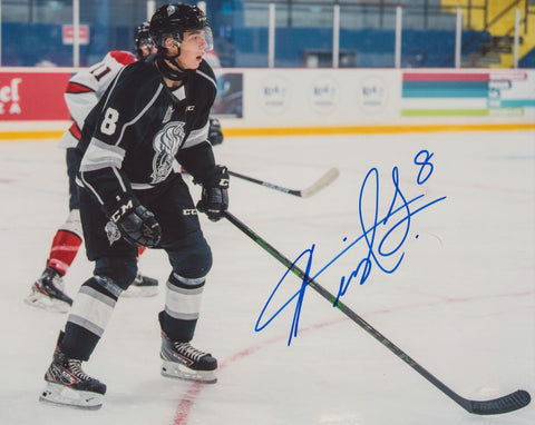 TRISTAN LUNEAU SIGNED GATINEAU OLYMPIQUES 8X10 PHOTO 2