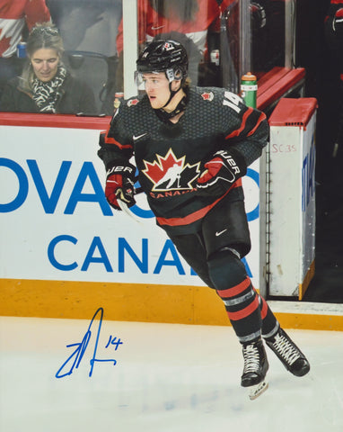 ZACH DEAN SIGNED TEAM CANADA 8X10 PHOTO