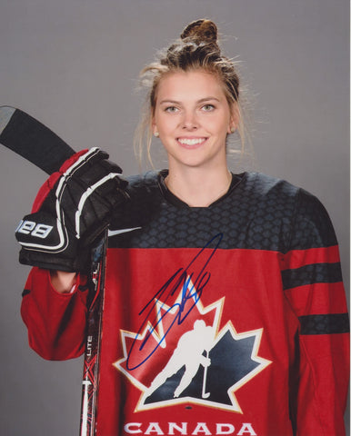 EMILY CLARK SIGNED TEAM CANADA 8X10 PHOTO