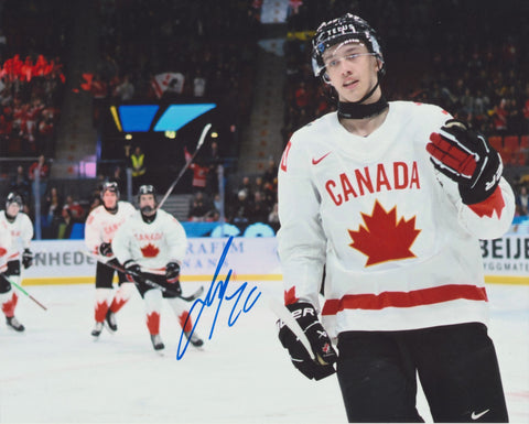 CARSON REHKOPF SIGNED TEAM CANADA 8X10 PHOTO 2