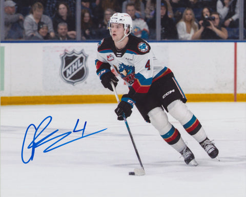CADEN PRICE SIGNED KELOWNA ROCKETS 8X10 PHOTO