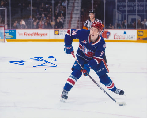 BERKLY CATTON SIGNED SPOKANE CHIEFS 8X10 PHOTO