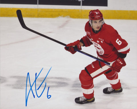 ANDREW GIBSON SIGNED SAULT STE. MARIE GREYHOUNDS 8X10 PHOTO