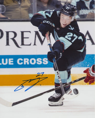 BERKLY CATTON SIGNED SEATTLE KRAKEN 8X10 PHOTO