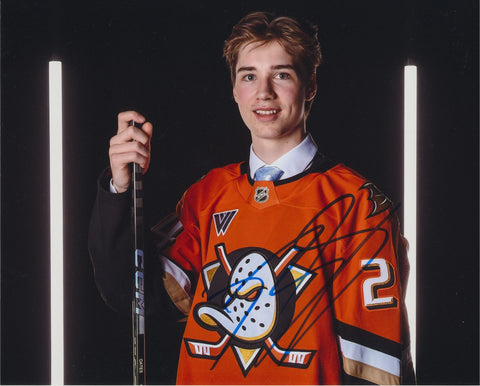 BECKETT SENNECKE SIGNED ANAHEIM DUCKS 8X10 PHOTO