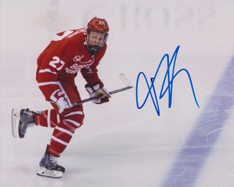 BRADY TKACHUK SIGNED BOSTON UNIVERSITY 8X10 PHOTO