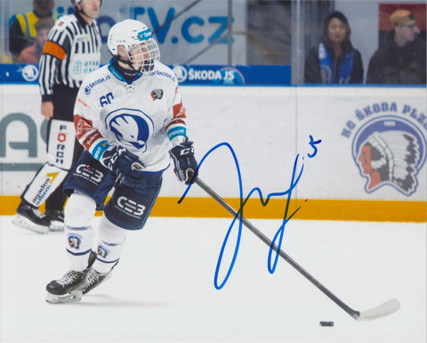 ADAM JIRICEK SIGNED PLZEN HC 8X10 PHOTO