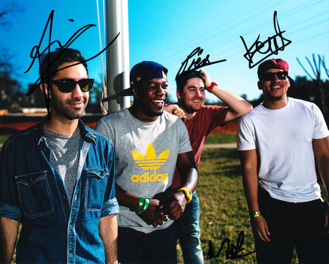 RUDIMENTAL GROUP SIGNED 8X10 PHOTO