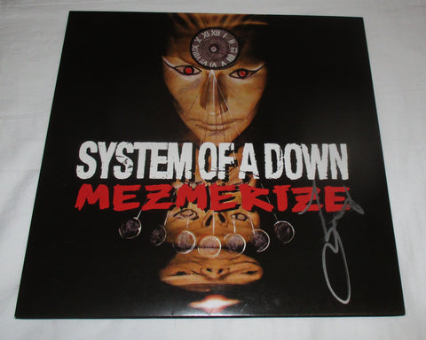 SERJ TANKIAN SIGNED SYSTEM OF A DOWN MEZMERIZE VINYL RECORD