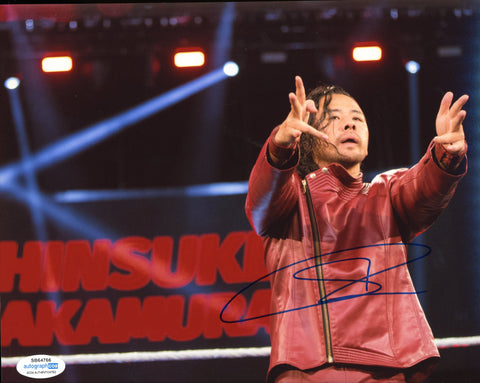 SHINSUKE NAKAMURA SIGNED WWE 8X10 PHOTO ACOA
