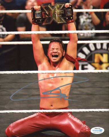 SHINSUKE NAKAMURA SIGNED WWE 8X10 PHOTO 2 ACOA