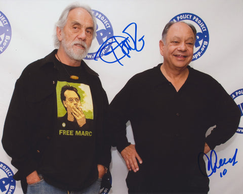 CHEECH AND CHONG SIGNED 8X10 PHOTO 2