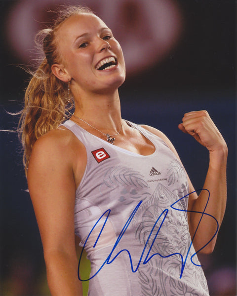 CAROLINE WOZNIACKI SIGNED WTA TENNIS 8X10 PHOTO – Overtime Autographs
