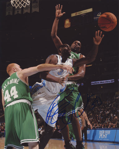 REGGIE EVANS SIGNED DENVER NUGGETS 8X10 PHOTO