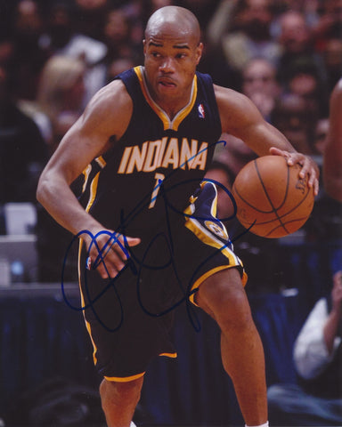 JARRETT JACK SIGNED INDIANA PACERS 8X10 PHOTO