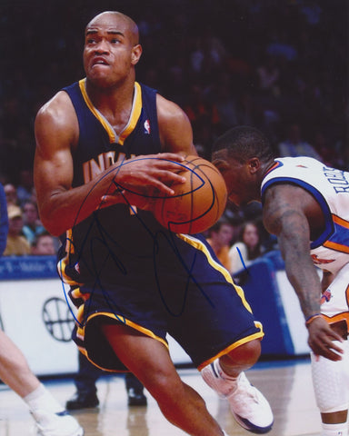 JARRETT JACK SIGNED INDIANA PACERS 8X10 PHOTO 2