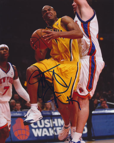 JARRETT JACK SIGNED INDIANA PACERS 8X10 PHOTO 4