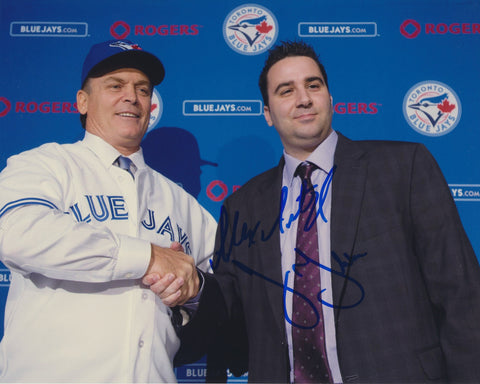 ALEX ANTHOPOULOS AND JOHN GIBBONS SIGNED TORONTO BLUE JAYS 8X10 PHOTO