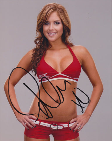 BRITTNEY PALMER SIGNED UFC RING GIRL 8X10 PHOTO 6