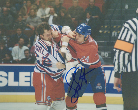 SCOTT THORNTON SIGNED MONTREAL CANADIENS 8X10 PHOTO