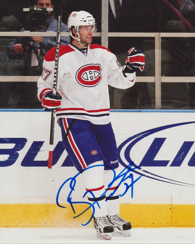 BENOIT POULIOT SIGNED MONTREAL CANADIENS 8X10 PHOTO