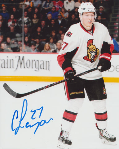 CURTIS LAZAR SIGNED OTTAWA SENATORS 8X10 PHOTO 3