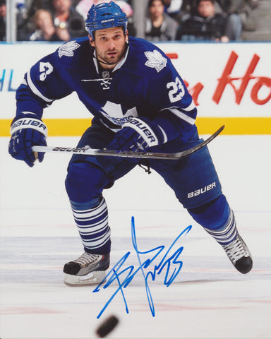BRETT LEBDA SIGNED TORONTO MAPLE LEAFS 8X10 PHOTO