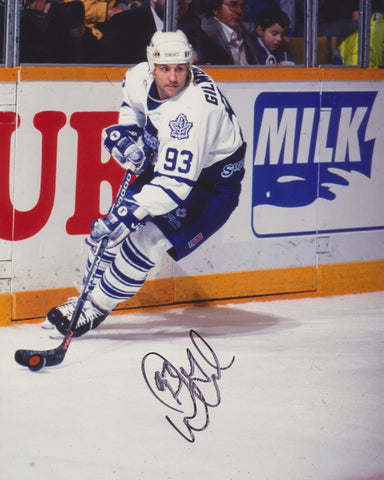 DOUG GILMOUR SIGNED TORONTO MAPLE LEAFS 8X10 PHOTO