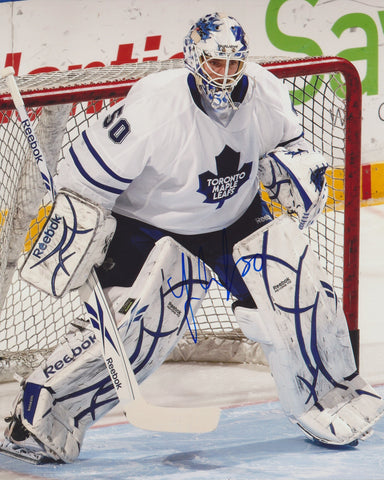 JONAS GUSTAVSSON SIGNED TORONTO MAPLE LEAFS 8X10 PHOTO 2