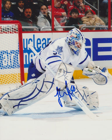 JONAS GUSTAVSSON SIGNED TORONTO MAPLE LEAFS 8X10 PHOTO 4
