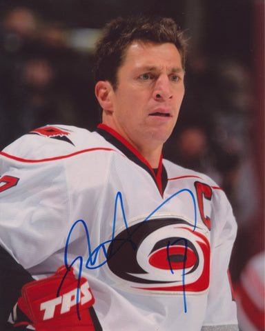 ROD BRIND'AMOUR SIGNED CAROLINA HURRICANES 8X10 PHOTO