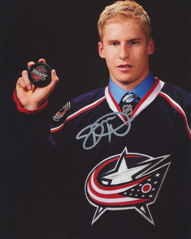 DILLON HEATHERINGTON SIGNED COLUMBUS BLUE JACKETS 8X10 PHOTO