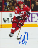 JUSTIN FAULK SIGNED CAROLINA HURRICANES 8X10 PHOTO