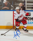 JUSTIN FAULK SIGNED CAROLINA HURRICANES 8X10 PHOTO 2