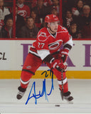 JUSTIN FAULK SIGNED CAROLINA HURRICANES 8X10 PHOTO 3