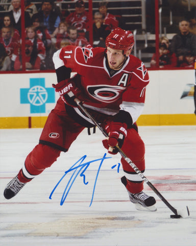 JORDAN STAAL SIGNED CAROLINA HURRICANES 8X10 PHOTO 2