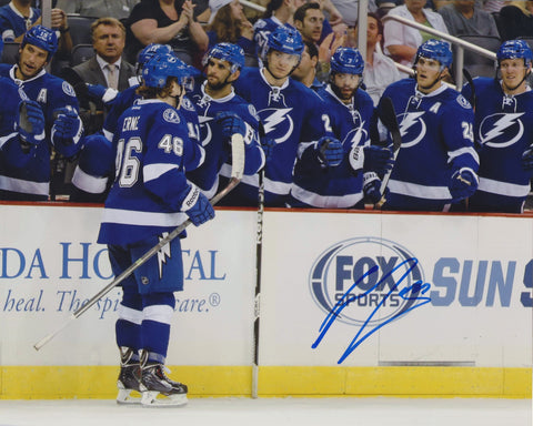 ADAM ERNE SIGNED TAMPA BAY LIGHTNING 8X10 PHOTO