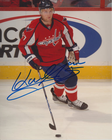 KARL ALZNER SIGNED WASHINGTON CAPITALS 8X10 PHOTO