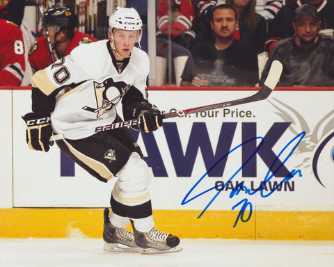 JOE MORROW SIGNED PITTSBURGH PENGUINS 8X10 PHOTO