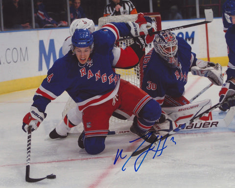 MICHAEL DEL ZOTTO SIGNED NEW YORK RANGERS 8X10 PHOTO 5