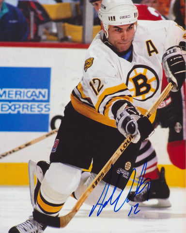ADAM OATES SIGNED BOSTON BRUINS 8X10 PHOTO
