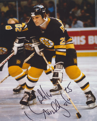 MIKE KRUSHELNYSKI SIGNED BOSTON BRUINS 8X10 PHOTO 2