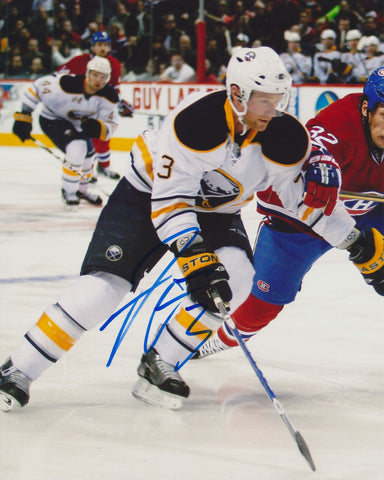 JORDAN LEOPOLD SIGNED BUFFALO SABRES 8X10 PHOTO 2