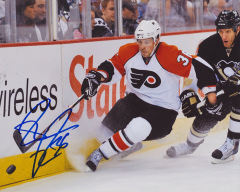DARROLL POWE SIGNED PHILADELPHIA FLYERS 8X10 PHOTO