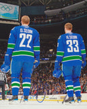 HENRIK AND DANIEL SEDIN SIGNED VANCOUVER CANUCKS 8X10 PHOTO