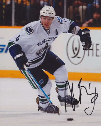ALEX BURROWS SIGNED VANCOUVER CANUCKS 8X10 PHOTO 4