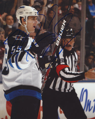 MARK SCHEIFELE SIGNED WINNIPEG JETS 8X10 PHOTO 3