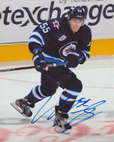 MARK SCHEIFELE SIGNED WINNIPEG JETS 8X10 PHOTO 5